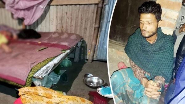স্ত্রী-শাশুড়িকে হত্যা করে মরদেহের পাশে বসেছিলেন ঘাতক