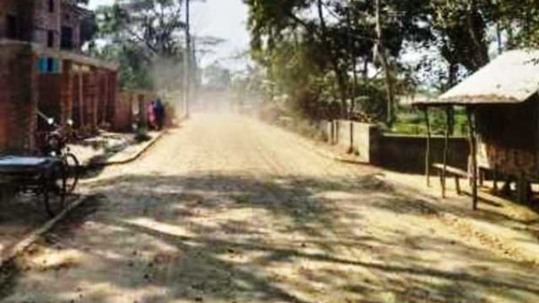 দপদপিয়া-নলছিটি সড়কে দিনের বেলায় ধুলোয় অন্ধকার, ভোগান্তি চরম