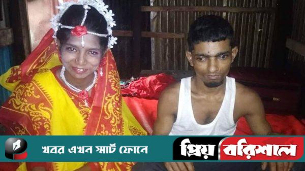 ঘোড়ার গাড়ি চড়ে গেলেন প্রতিবন্ধী বর-কনে